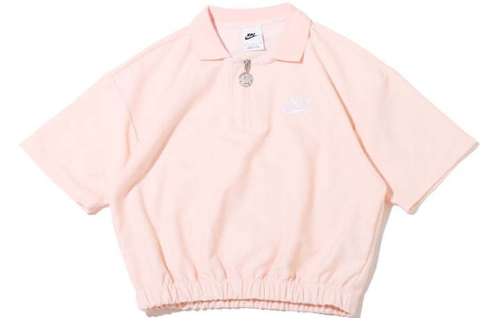 Nike Nike Polo Shirts Women's Pink Polo Collar Moderate Straight Fit