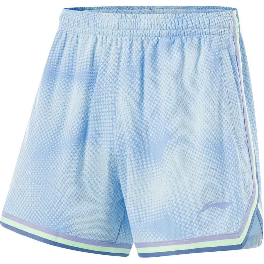 Li-Ning Li Ning CBA Basketball Shorts Men's Blue Print