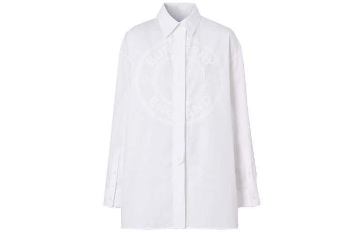 Burberry Shirts Women's White Lapel Moderate Other