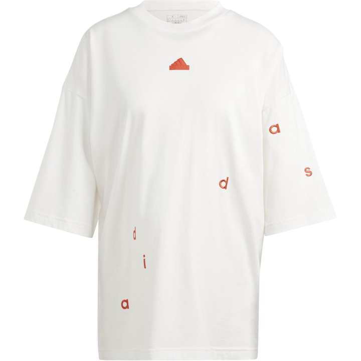Adidas Adidas Drop Shoulder Sleeve T Shirt Women's Jade White