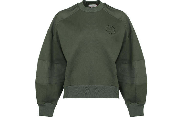 Alexander McQueen Sweatshirts Women's Green Crew Neck Moderate Regular