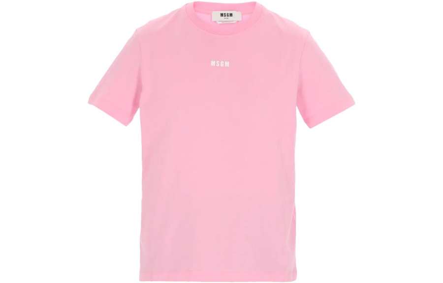 MSGM MSGM Logo Printed Crewneck T Shirt