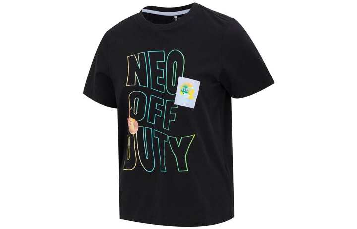 Adidas Adidas T Shirts Women's Black Crew Neck Moderate Straight Fit
