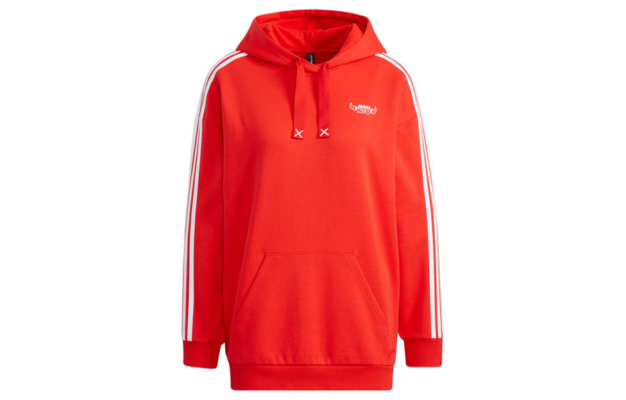Adidas Neo Sweatshirts Women's Red Hooded Moderate Regular