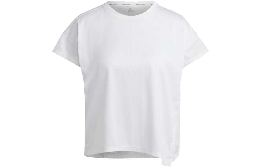 Adidas Adidas AEROREADY T Shirts Women's White Crew Neck Moderate Straight Fit