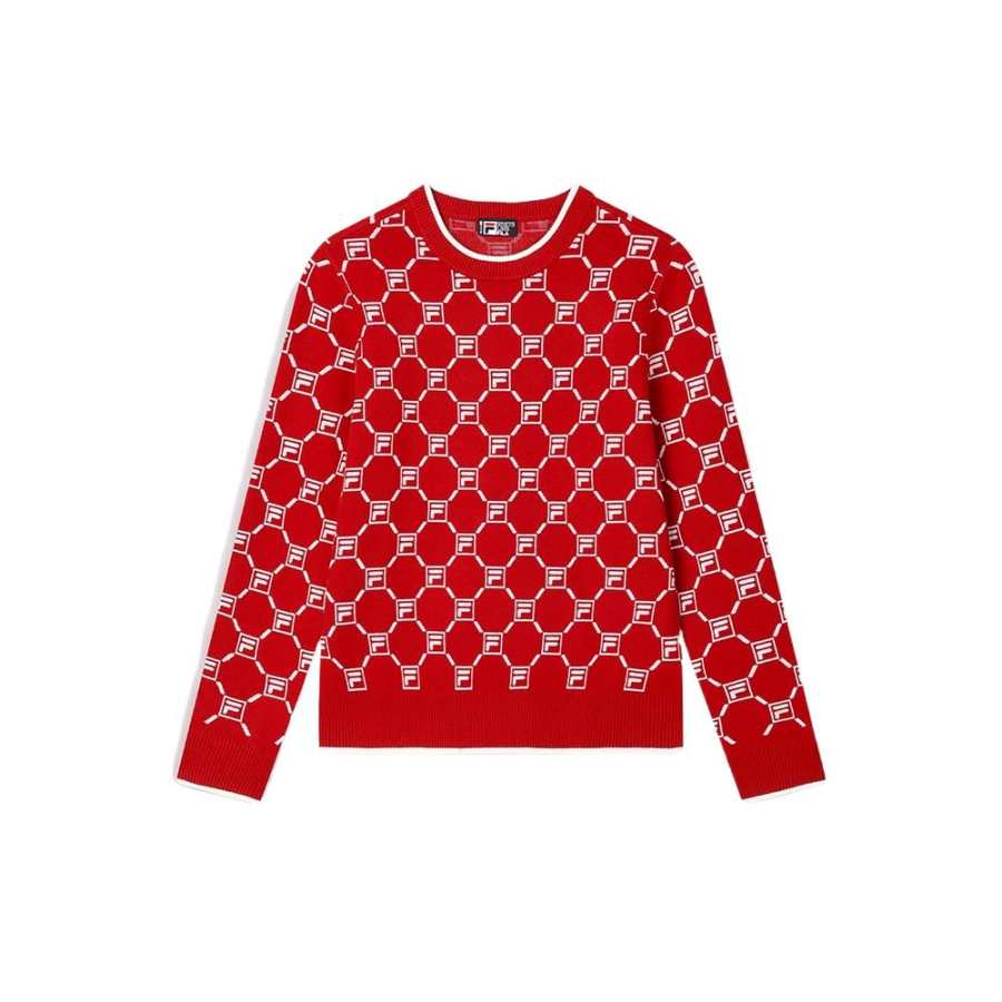 FILA Heritage Sweater Women's Rhythm Red