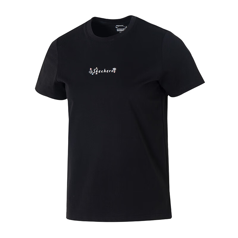 Skechers SS25 T Shirt Women's Smoke Black 03K8