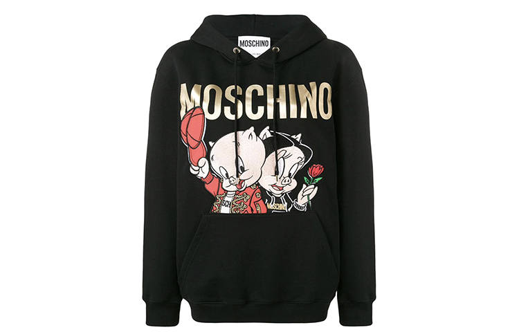 MOSCHINO Sweatshirts Women's Hooded Moderate Regular