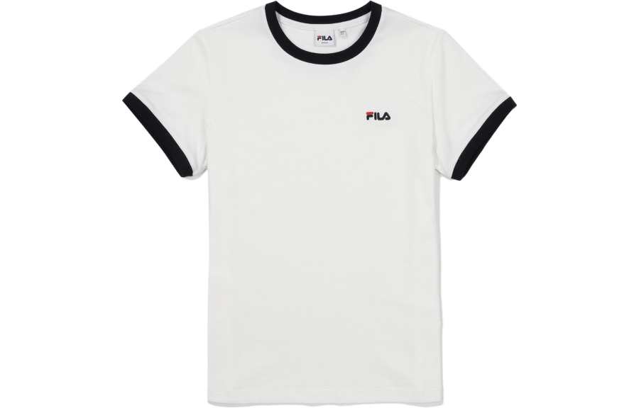 FILA T Shirts Women's White Crew Neck Moderate
