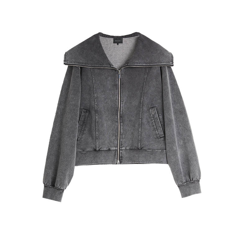 ELLE ELLE Sweatshirt Women's Medium Gray