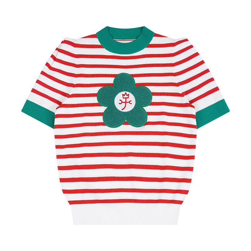 CASTELBAJAC SS24 T Shirt Women's Single Flower Branch