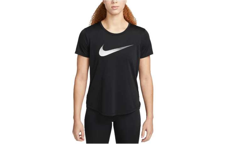 Nike Nike T Shirts Women's Black Crew Neck Moderate Straight Fit