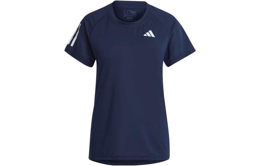 Adidas Adidas T Shirts Women's Blue Crew Neck Moderate Straight Fit