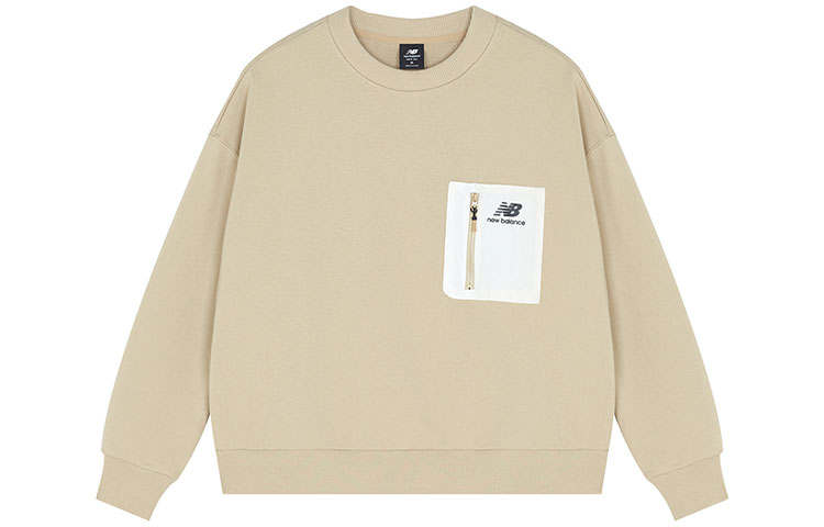 New Balance New Balance Sweatshirts Women's Beige Crew Neck Moderate Regular