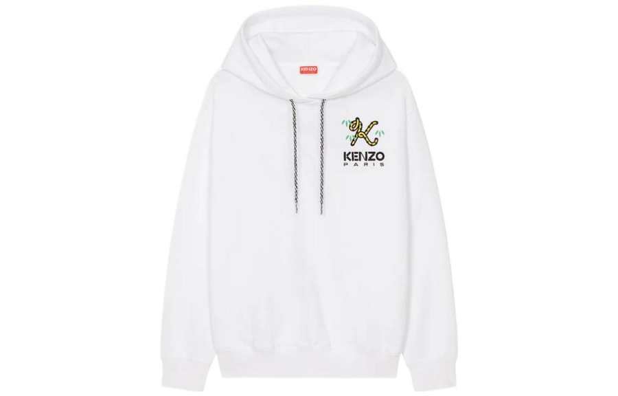 KENZO 【Previous Season】Tiger Tail K logo-embroidered hoodie