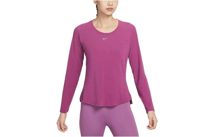 Nike Nike T Shirts Women's Purple Crew Neck Moderate Straight Fit