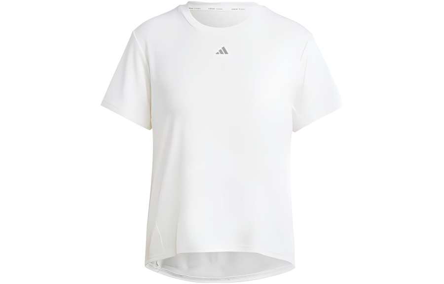 Adidas Adidas HIIT T Shirts Women's White Crew Neck Moderate Straight Fit