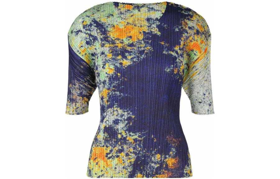 ISSEY MIYAKE Shirts Women's Purple Crew Neck Moderate Other