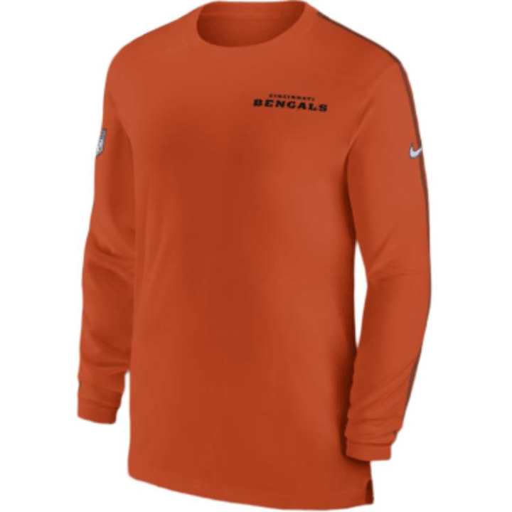 Nike Nike Cincinnati Bengals Sideline Coach Men's Nike Dri FIT Nfl Long Sleeve Top
