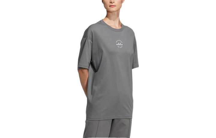 Adidas Adidas T Shirts Women's Gray Crew Neck Thin Other