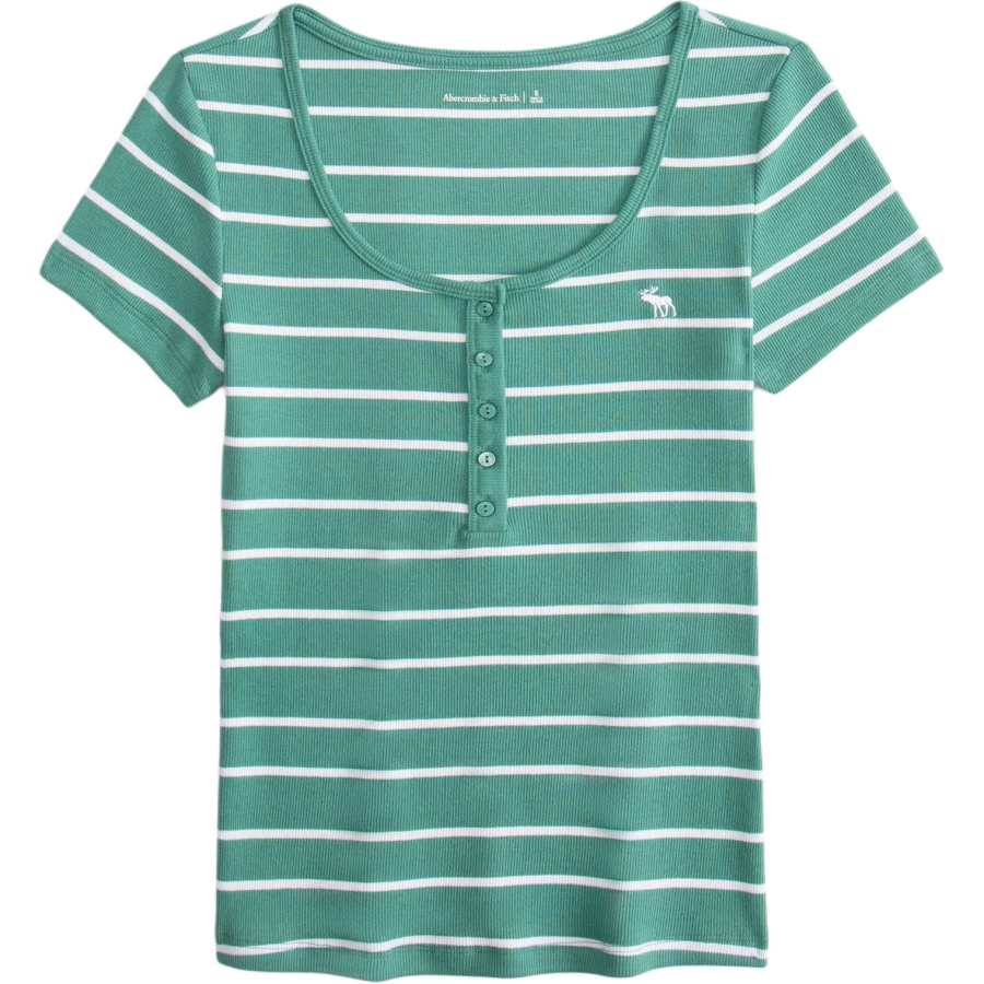 Abercrombie&Fitch Regular T Shirt Women's Green