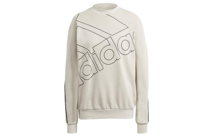 Adidas Adidas Sweatshirts Women's Ecru Crew Neck Moderate Regular