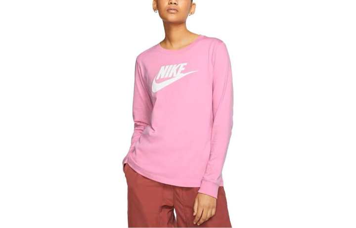 Nike Nike Drop Shoulder Sleeve T Shirt Women's Pink