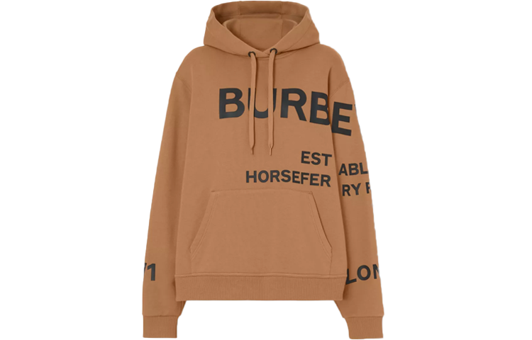 Burberry 【Previous Season】Horseferry-print cotton oversized hoodie