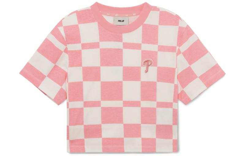 MLB MLB Drop Shoulder Sleeve T Shirt Women's Pink