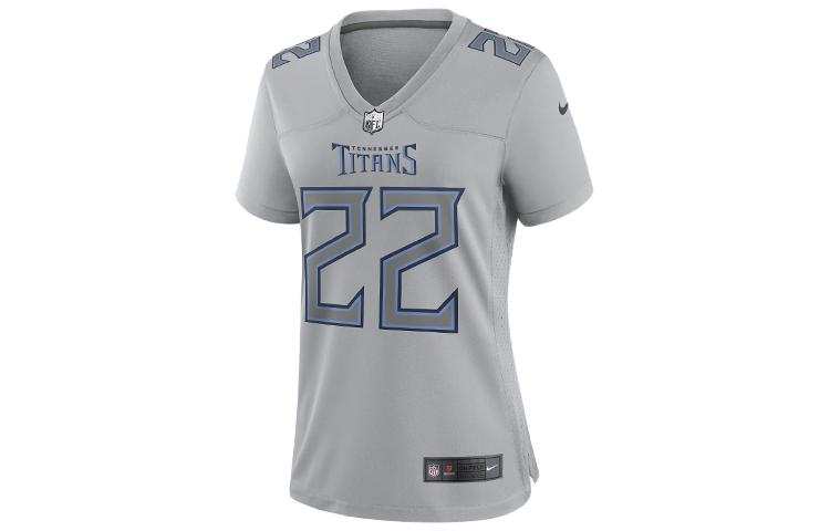 Nike Nike T Shirts Women's Light Gray V Neck Moderate Straight Fit