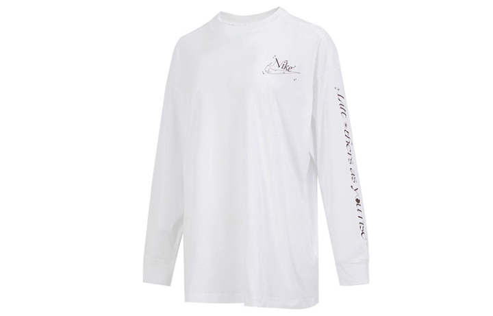Nike Nike Drop Shoulder Sleeve T Shirt Women's White