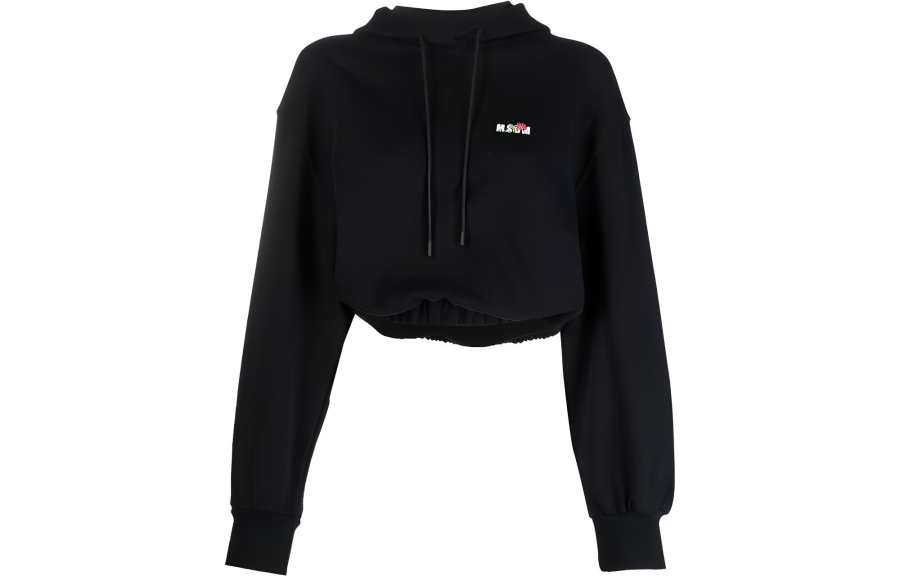 MSGM MSGM Sweatshirts Women's Black Hooded Moderate Other