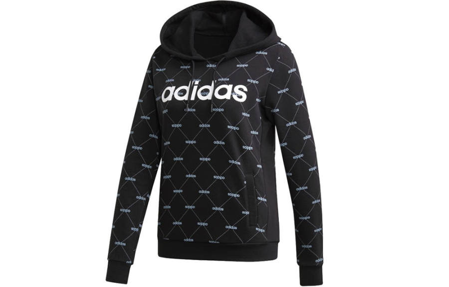 Adidas Neo Sweatshirts Women's Black Hooded Moderate Regular