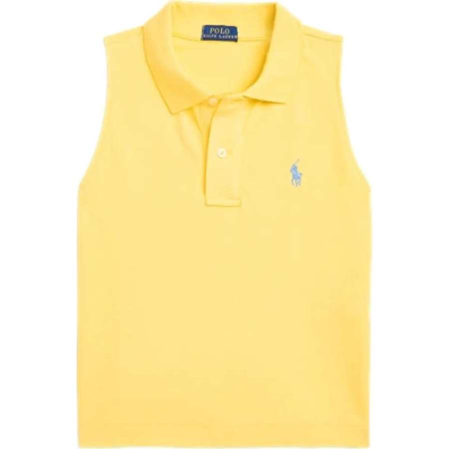 Polo Ralph Lauren SS22 Polo Shirt Slim Fit Women's Yellow