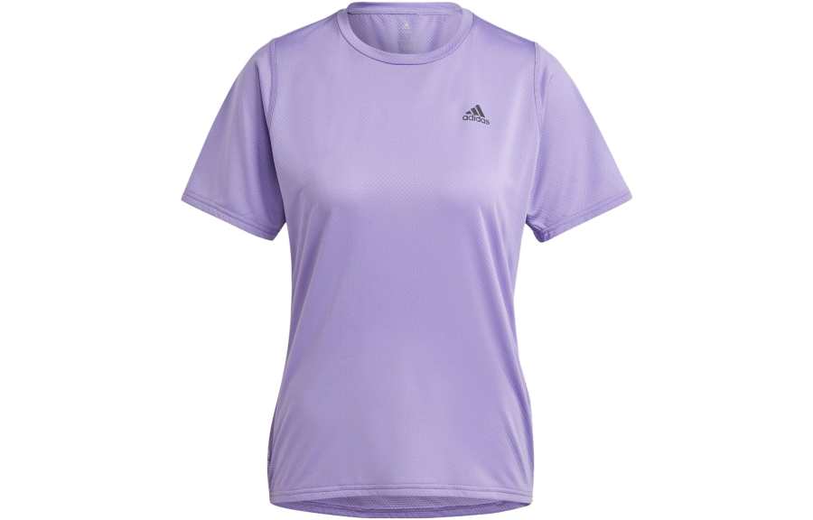 Adidas Adidas T Shirts Women's Purple Crew Neck Moderate Straight Fit