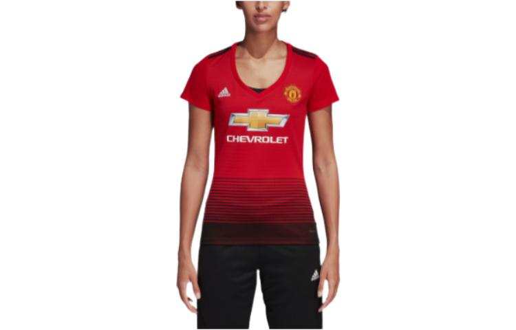 Adidas Adidas T Shirts Women's Red Crew Neck Moderate Straight Fit