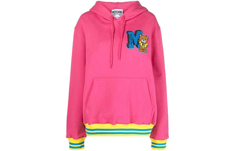 MOSCHINO Sweatshirts Women's Pink Hooded Moderate Regular