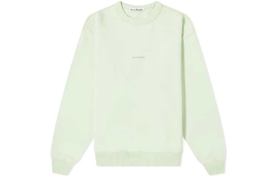 Acne Studios Acne Studios Stamp Logo Sweatshirt Pastel Green