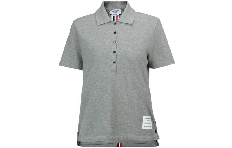 Thom Browne Classic Pique Stripe Relaxed Polo Shirt