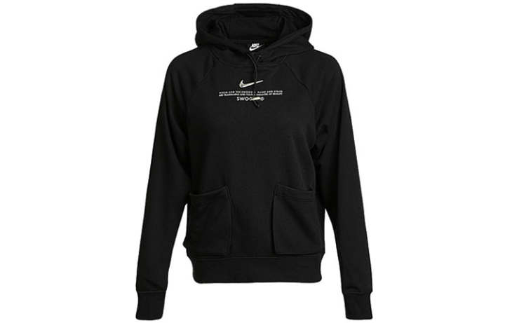 Nike Nike Sweatshirts Women's Black Hooded Moderate Regular