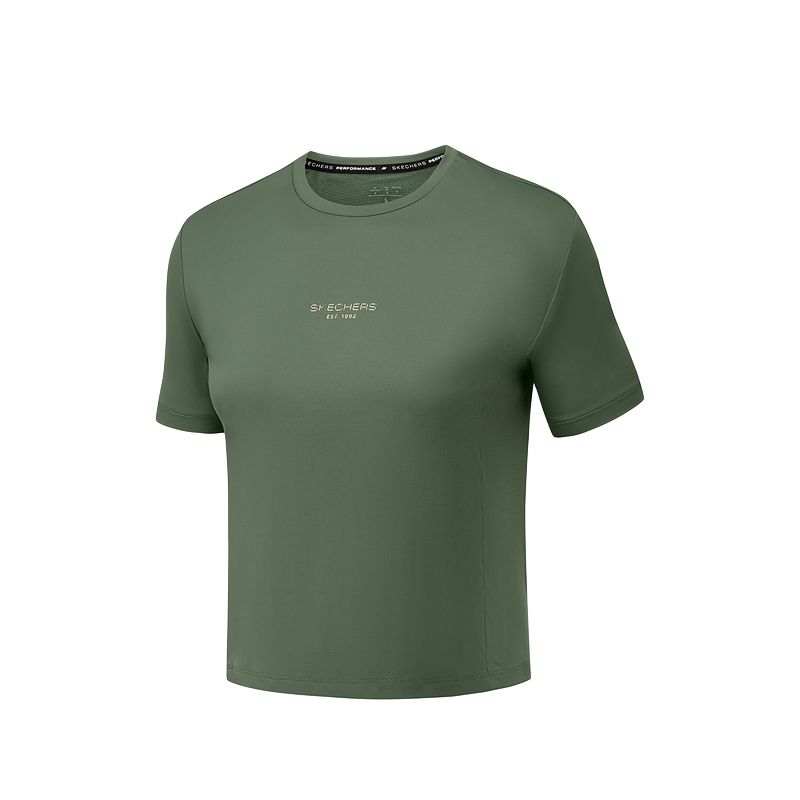 Skechers GODRI T Shirt Women's Thyme Green