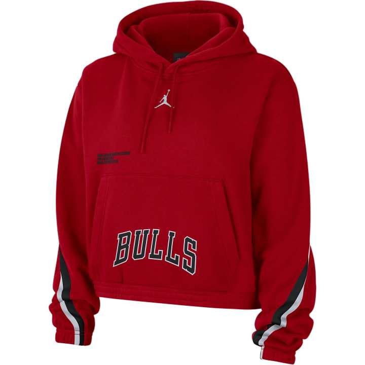 Jordan Jordan Chicago BullsCourtside Statement Edition NBA Fleece Pullover Hoodie Sweatshirt Women's University Red