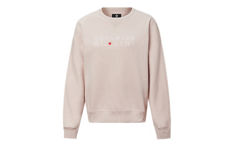 Converse Converse Sweatshirts Women's Pink Crew Neck Moderate Regular
