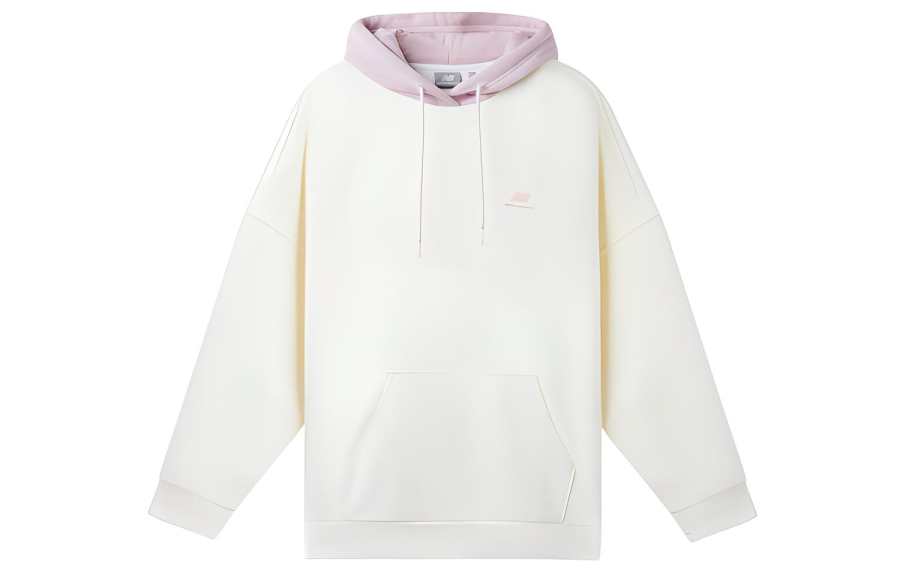 New Balance New Balance Sweatshirts Women's White Pink Multicolor Hooded Moderate Regular