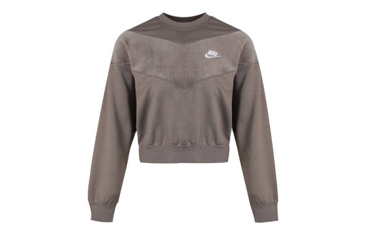 Nike Nike Sweatshirts Women's Black Gray Crew Neck Moderate Regular