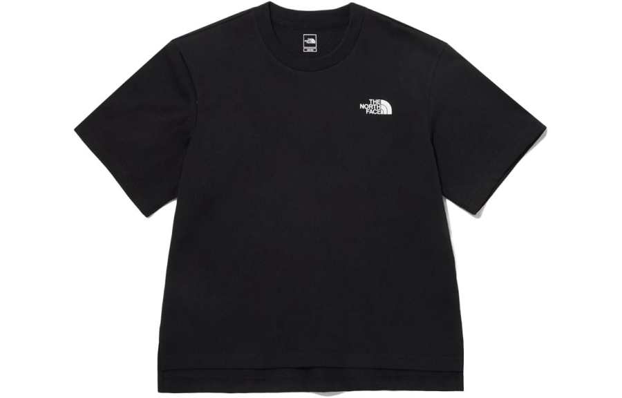 THE NORTH FACE T Shirts Women's Black Crew Neck Moderate Straight Fit