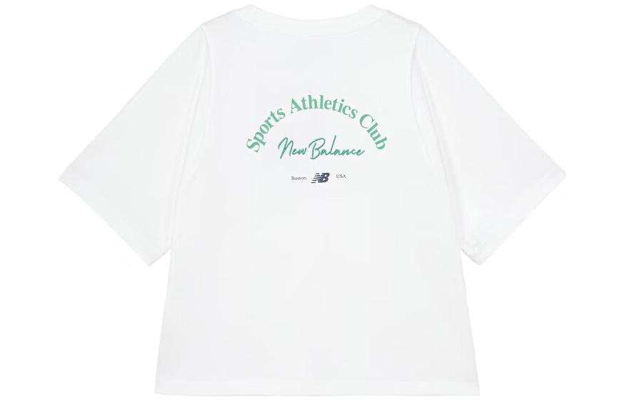 New Balance New Balance Retro Sports Collection T Shirts Women's White Crew Neck Moderate