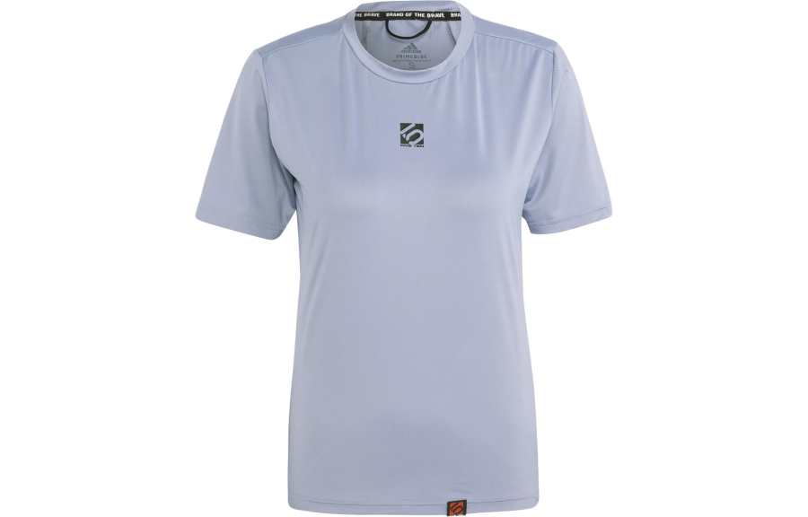 Adidas Adidas T Shirts Women's Silver Purple Crew Neck Moderate Straight Fit