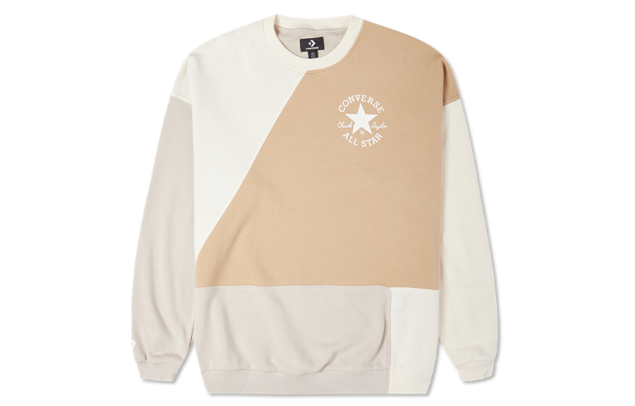 Converse Converse Sweatshirt Women's Khaki Beige Mixed Color