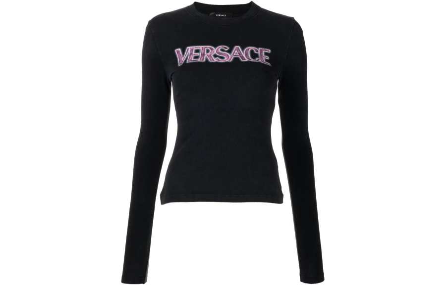 VERSACE 【Previous Season】logo-print T-shirt
